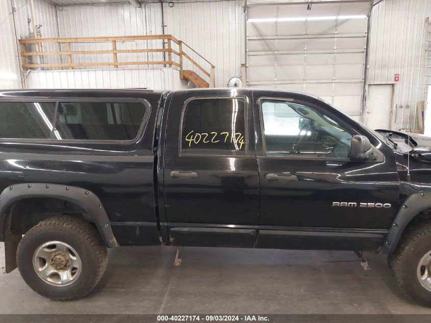 2004 Dodge Ram 2500 Slt/Laramie VIN: 3D7KU28C34G193436 Lot: 40227174