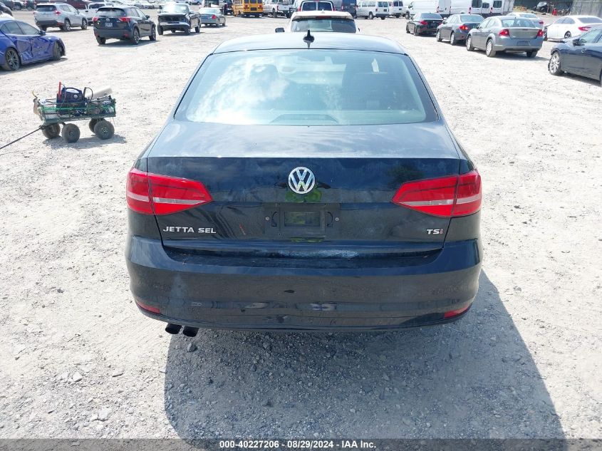 2015 Volkswagen Jetta 1.8T Sel VIN: 3VWL17AJ5FM282424 Lot: 40227206