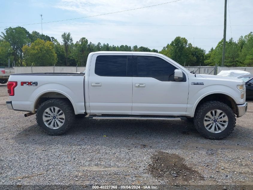 2015 Ford F-150 Lariat VIN: 1FTEW1EF6FKD32870 Lot: 40227365