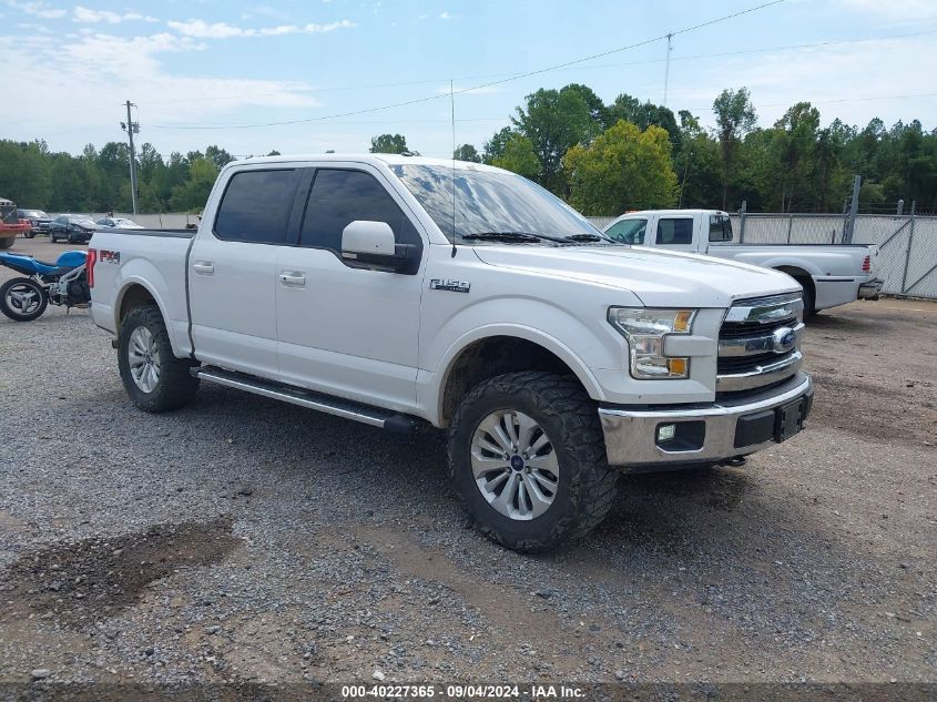 2015 FORD F-150 LARIAT - 1FTEW1EF6FKD32870