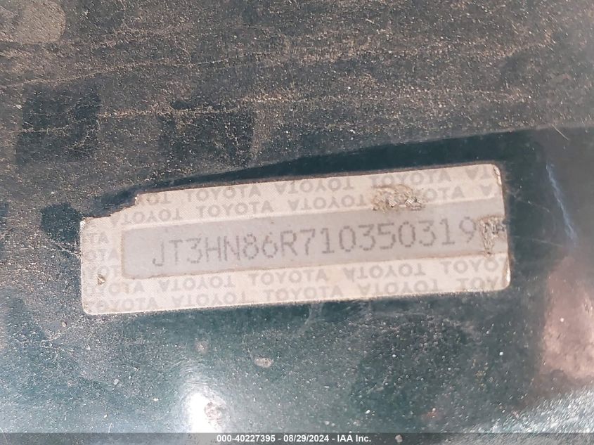 JT3HN86R71035031 2001 Toyota 4Runner Sr5