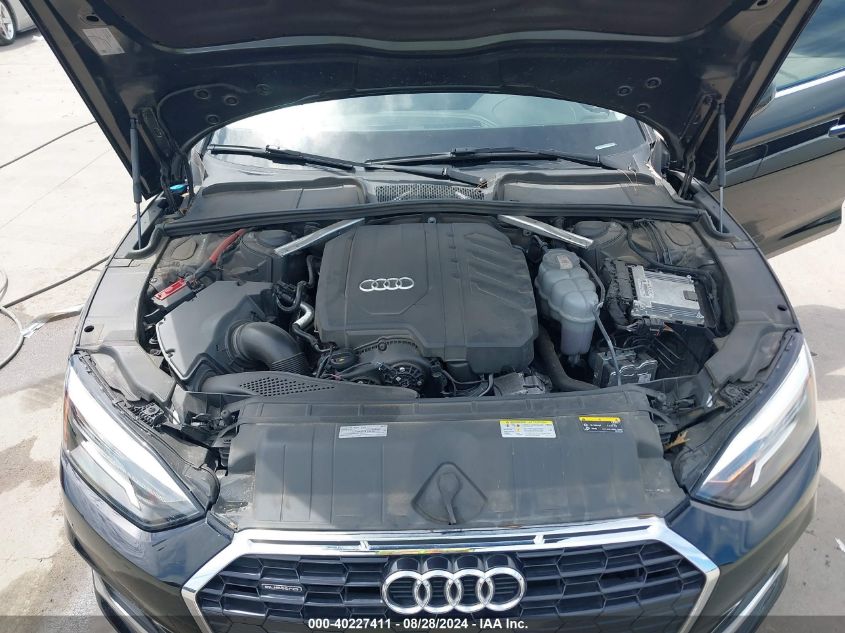 2022 Audi A5 Sportback Premium 40 Tfsi Quattro S Tronic VIN: WAUABCF54NA006546 Lot: 40227411