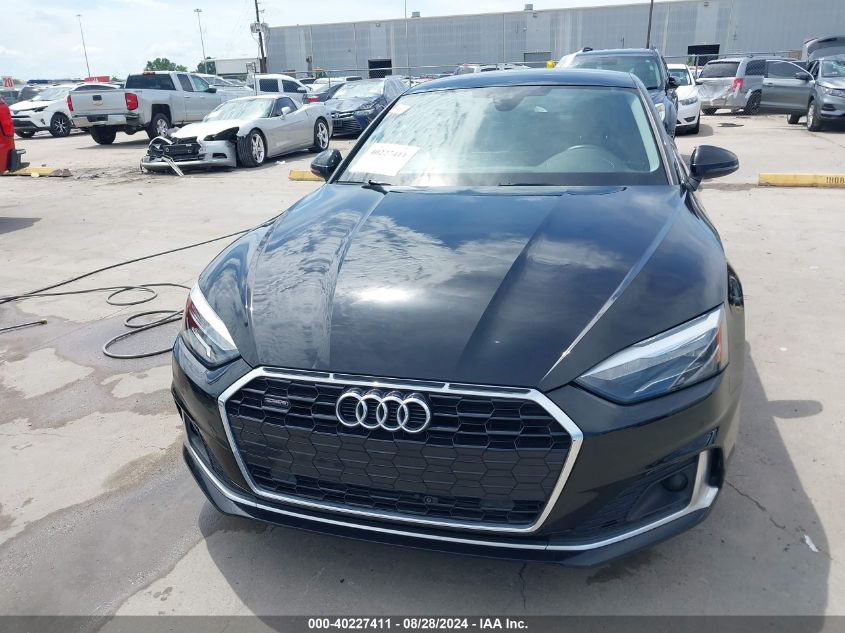 2022 Audi A5 Sportback Premium 40 Tfsi Quattro S Tronic VIN: WAUABCF54NA006546 Lot: 40227411