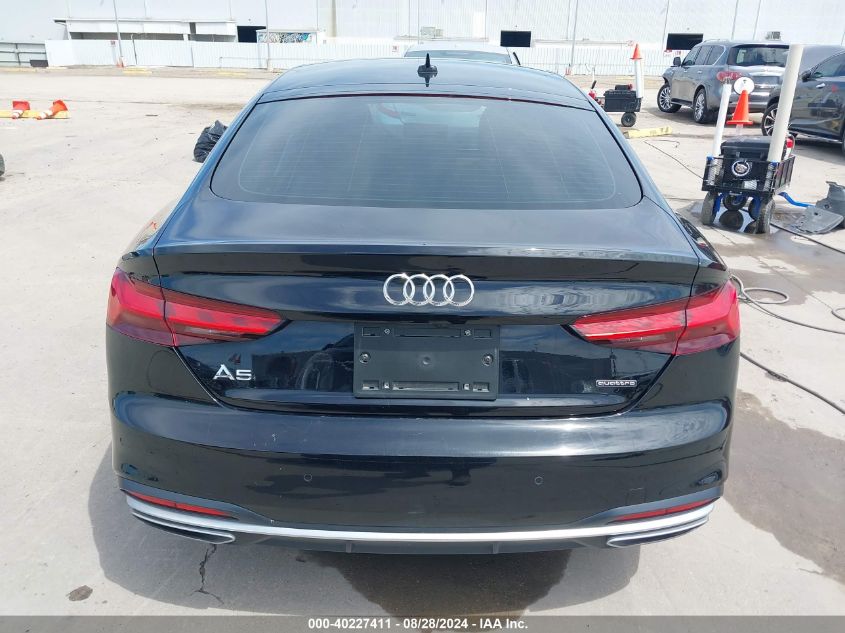 2022 Audi A5 Sportback Premium 40 Tfsi Quattro S Tronic VIN: WAUABCF54NA006546 Lot: 40227411