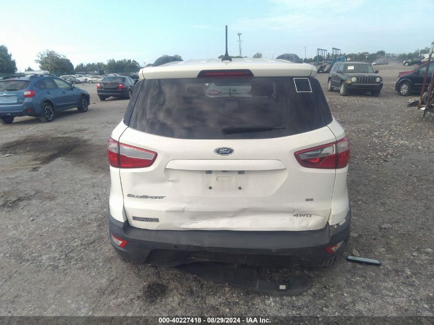 MAJ6S3GLXKC277008 2019 Ford Ecosport Se