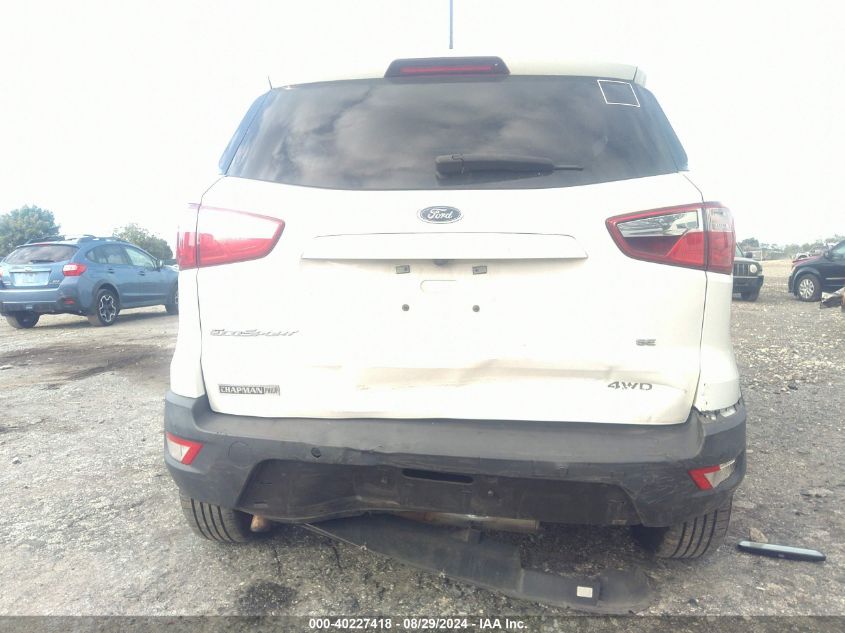 MAJ6S3GLXKC277008 2019 Ford Ecosport Se