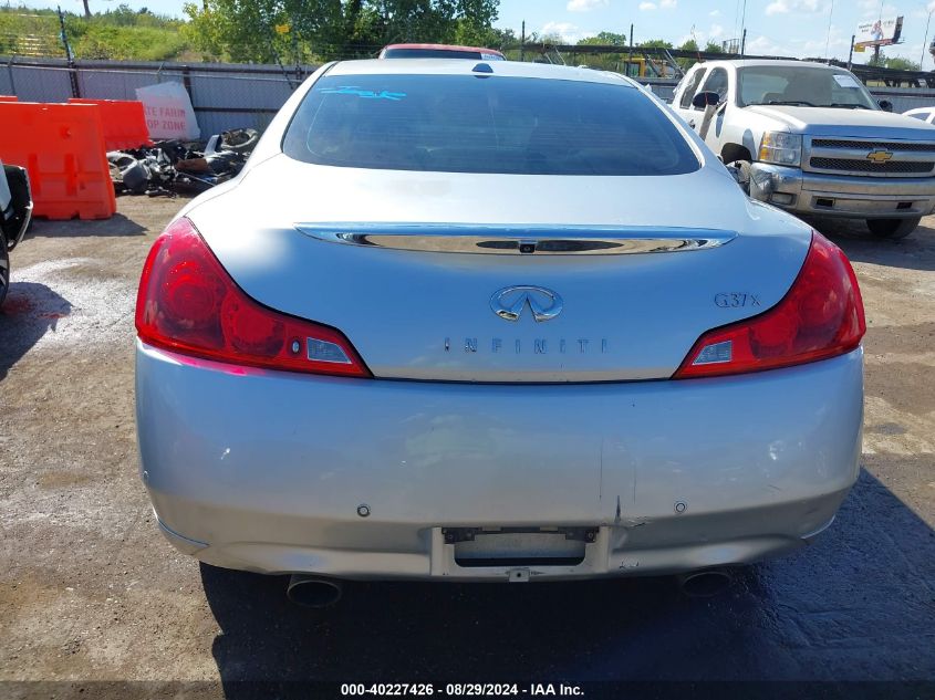 2011 Infiniti G37X VIN: JN1CV6ELXBM263552 Lot: 40227426