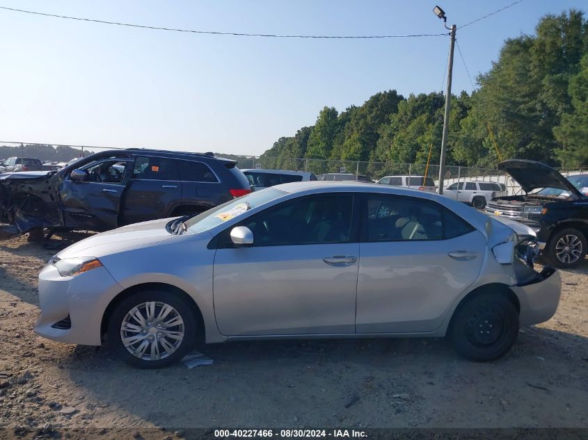 2019 Toyota Corolla Le VIN: 2T1BURHE6KC208698 Lot: 40227466