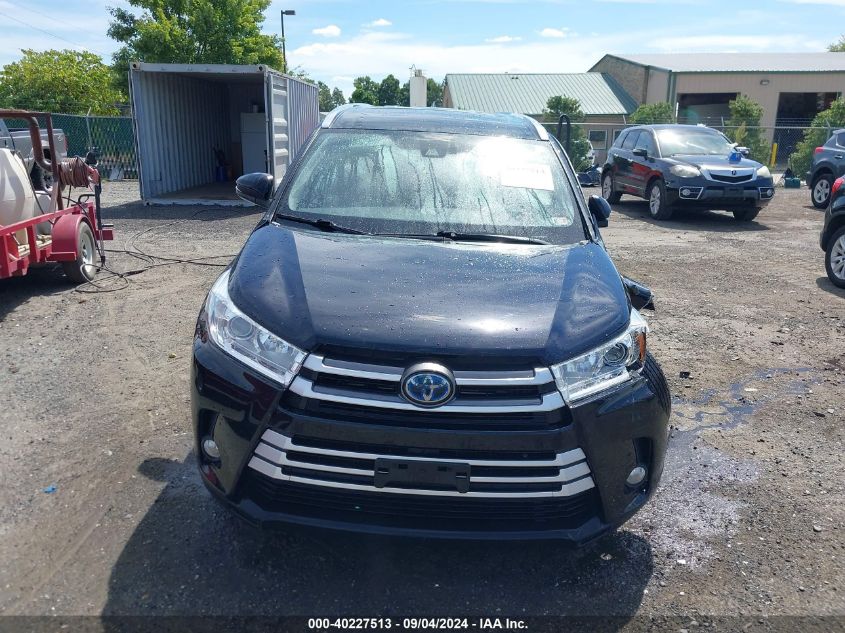 2019 Toyota Highlander Hybrid Xle VIN: 5TDJGRFH3KS077432 Lot: 40227513