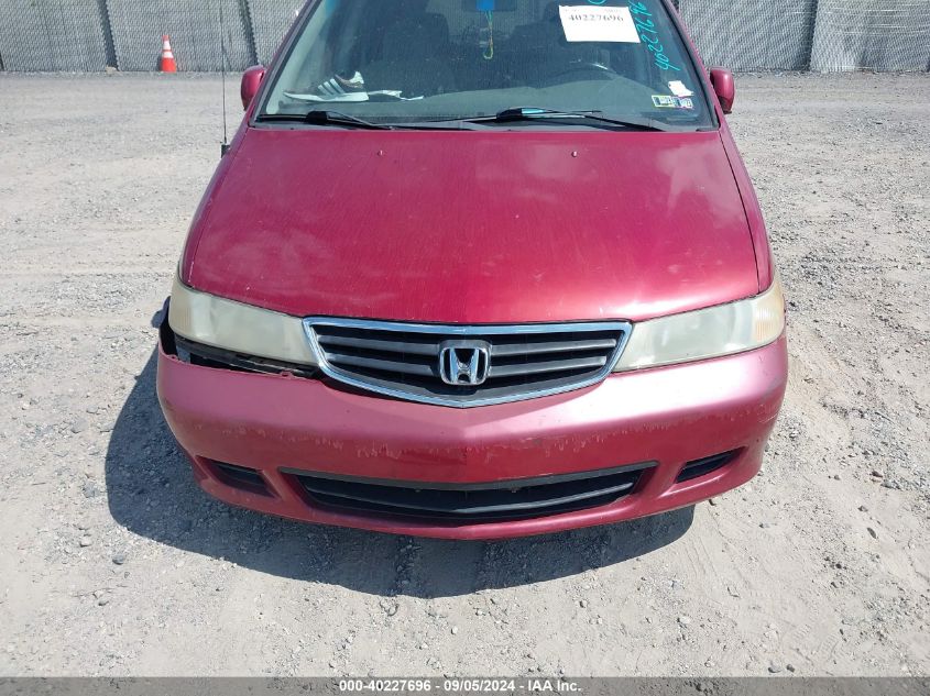 2002 Honda Odyssey Ex VIN: 2HKRL18642H568934 Lot: 40227696