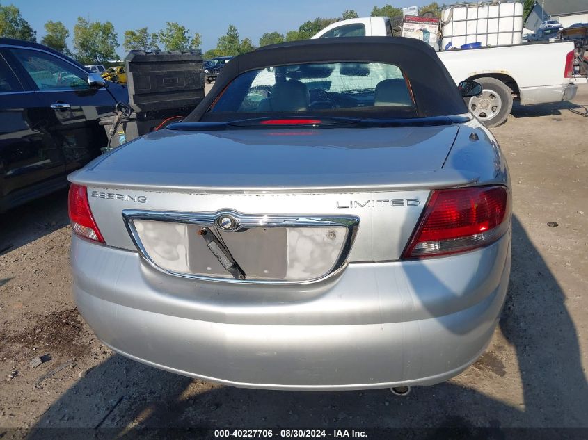 2004 Chrysler Sebring Limited VIN: 1C3EL65R74N162860 Lot: 40227706