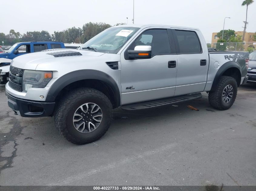 2013 Ford F-150 Svt Raptor VIN: 1FTFW1R64DFD46092 Lot: 40227733