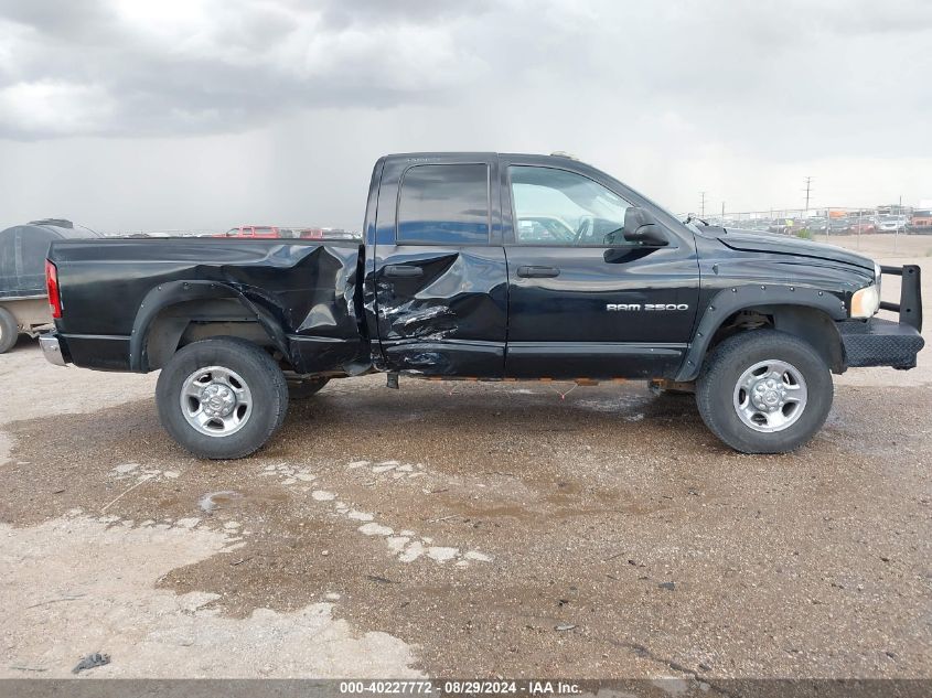 2003 Dodge Ram 2500 Slt/Laramie/St VIN: 3D7KU28C93G842879 Lot: 40227772