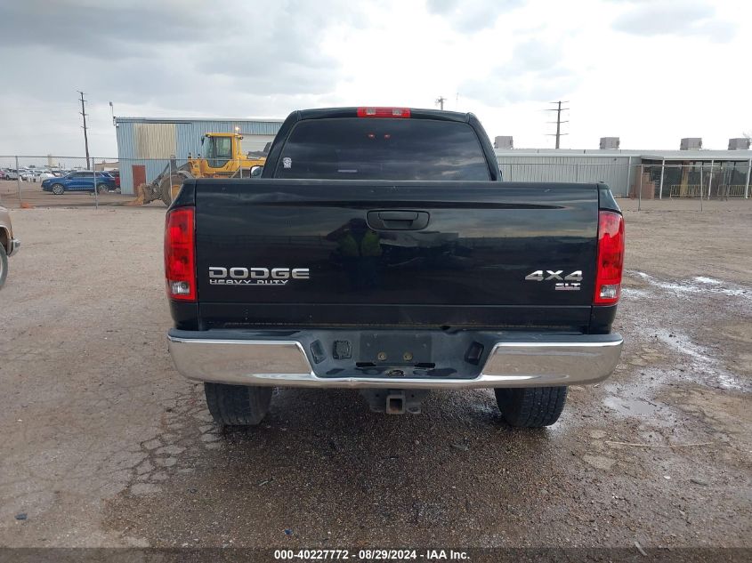 2003 Dodge Ram 2500 Slt/Laramie/St VIN: 3D7KU28C93G842879 Lot: 40227772