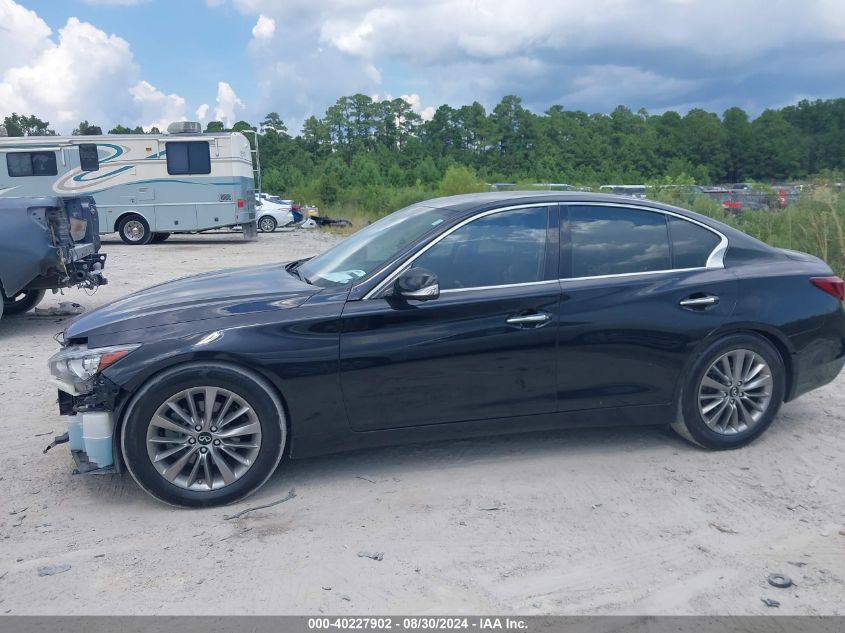 2021 Infiniti Q50 Luxe VIN: JN1EV7BP6MM705106 Lot: 40227902