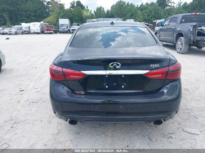 2021 Infiniti Q50 Luxe VIN: JN1EV7BP6MM705106 Lot: 40227902