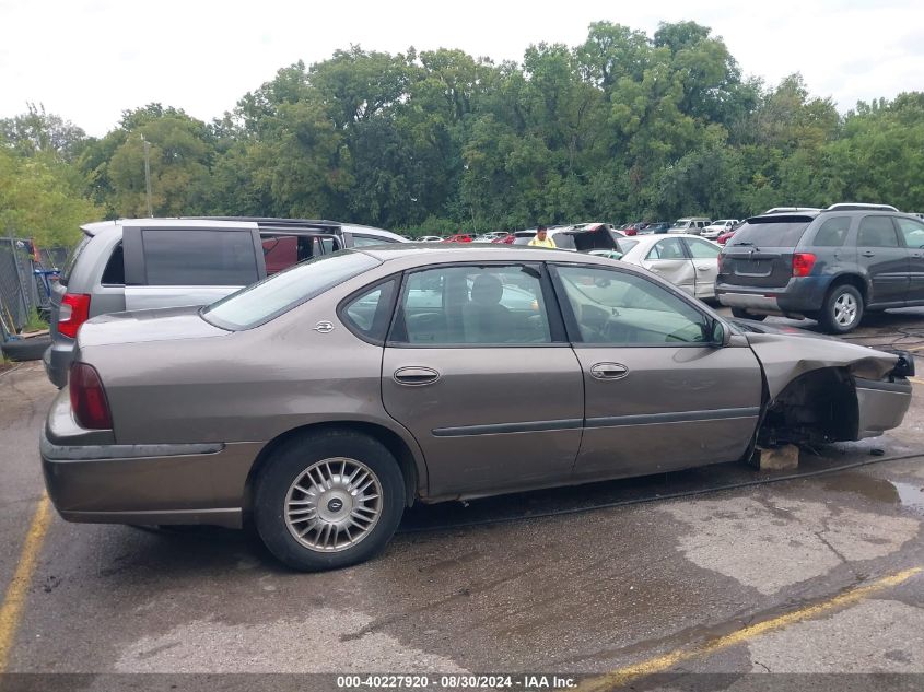 2001 Chevrolet Impala VIN: 2G1WF55E619294711 Lot: 40227920