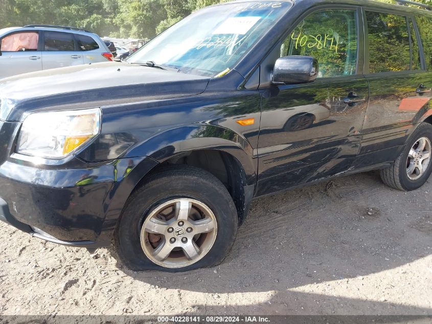 2006 Honda Pilot Ex-L VIN: 2HKYF18656H544599 Lot: 40228141