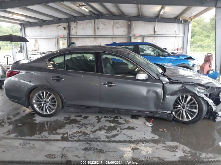 2019 Infiniti Q50 3.0T Luxe VIN: JN1EV7AR6KM593830 Lot: 40228247