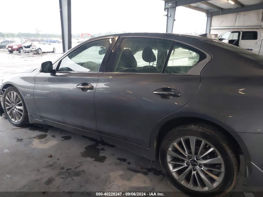 2019 Infiniti Q50 3.0T Luxe VIN: JN1EV7AR6KM593830 Lot: 40228247