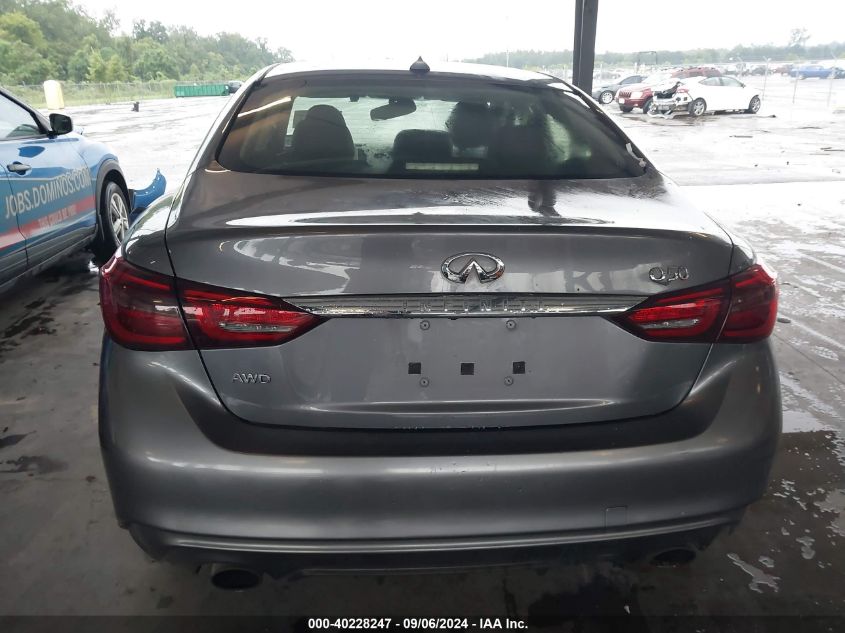 2019 Infiniti Q50 3.0T Luxe VIN: JN1EV7AR6KM593830 Lot: 40228247