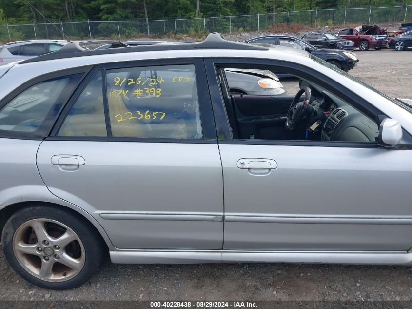 2002 Mazda Protege5 VIN: JM1BJ246221503736 Lot: 40228438