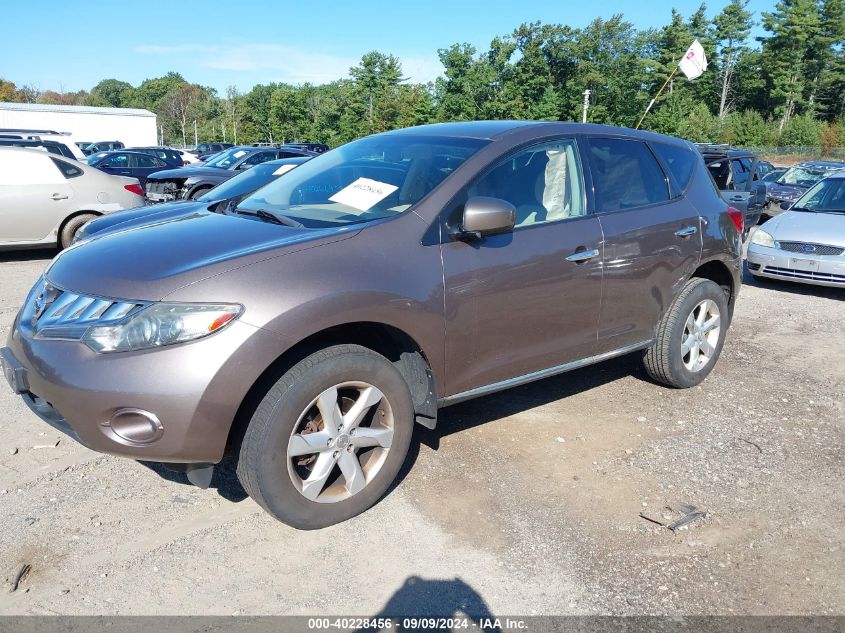 2010 Nissan Murano S VIN: JN8AZ1MW1AW127843 Lot: 40228456