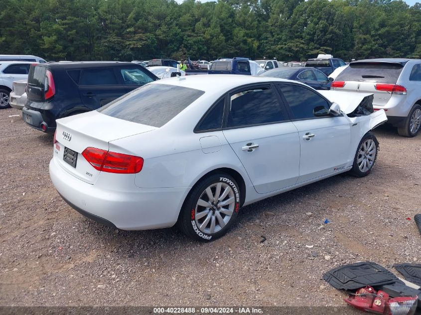 2012 Audi A4 2.0T Premium VIN: WAUAFAFL8CA100160 Lot: 40228488