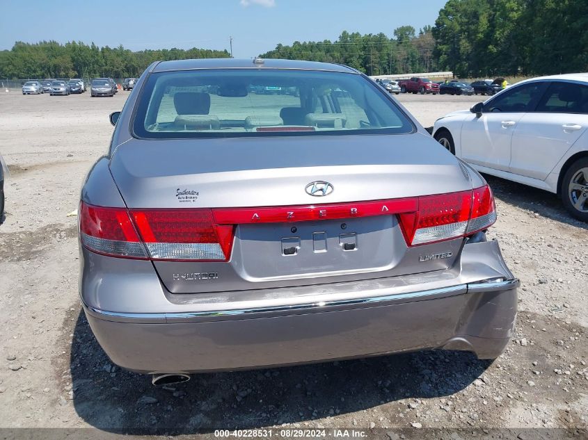 2007 Hyundai Azera Limited/Se VIN: KMHFC46FX7A215096 Lot: 40228531