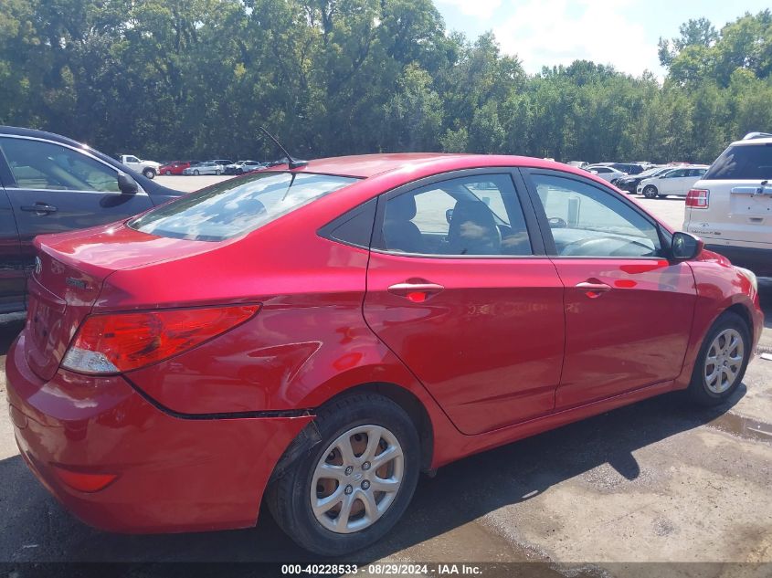 KMHCT4AE1EU646827 2014 Hyundai Accent Gls