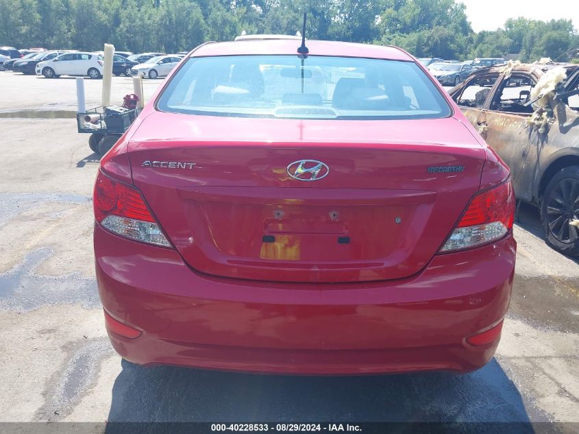 2014 Hyundai Accent Gls VIN: KMHCT4AE1EU646827 Lot: 40228533