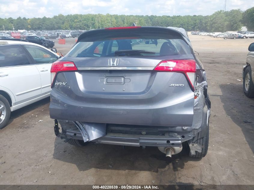 2022 Honda Hr-V Awd Lx VIN: 3CZRU6H36NM725906 Lot: 40228539