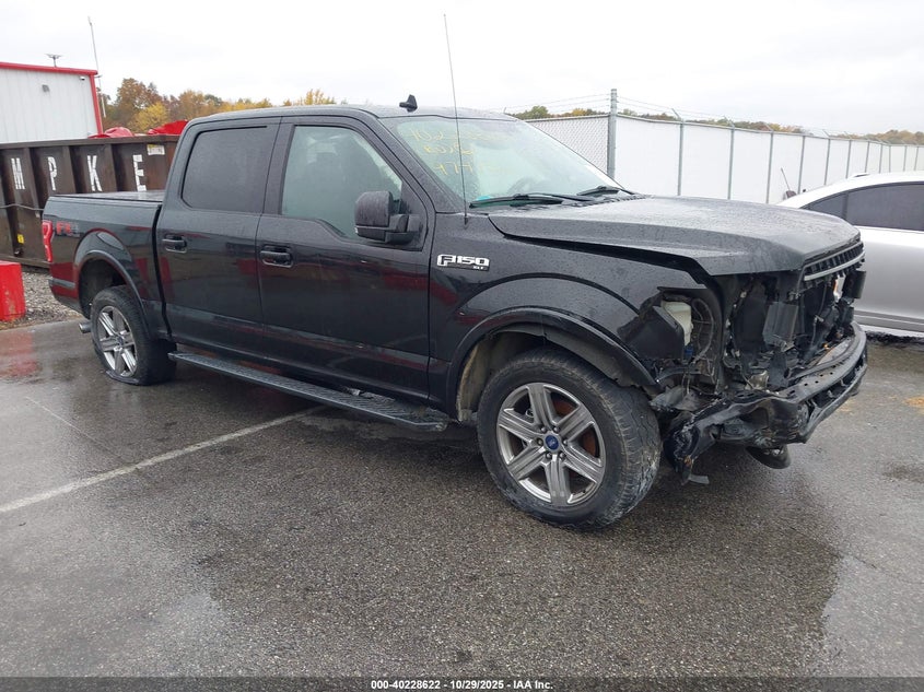 2018 Ford F-150 Xlt black truck gasoline 1FTEW1EP2JFB67541 photo #1