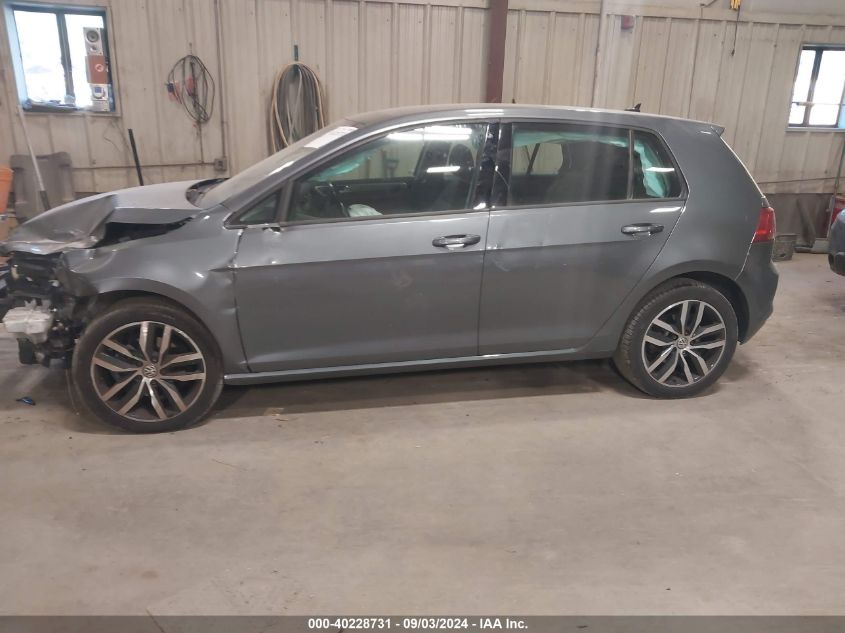 2017 Volkswagen Golf Tsi S 4-Door/Tsi Se 4-Door/Tsi Sel 4-Door/Tsi Wolfsburg Edition 4-Door VIN: 3VW217AU9HM036338 Lot: 40228731