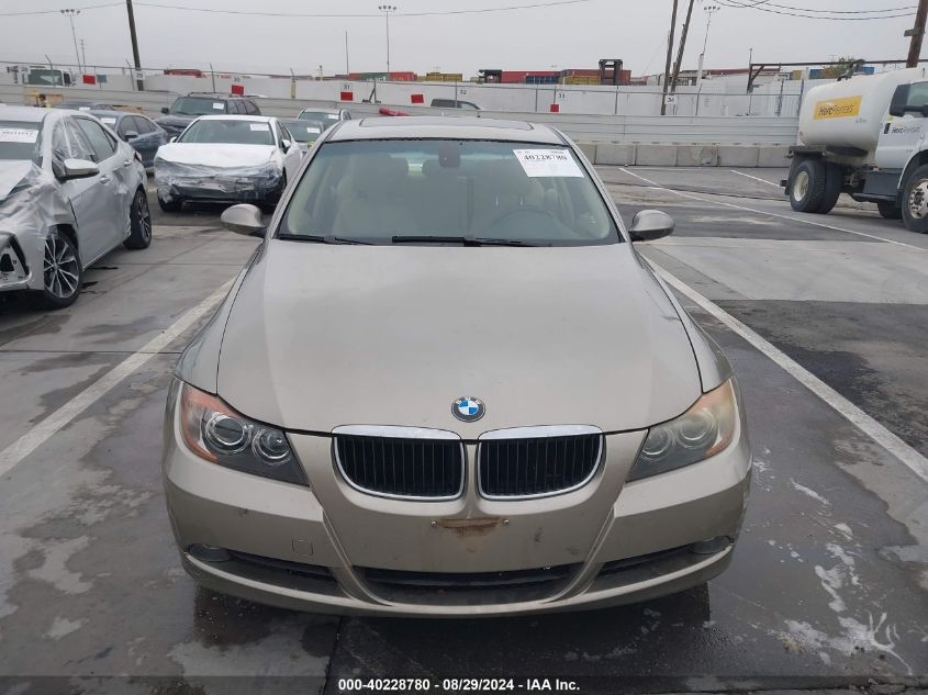 2007 BMW 328I VIN: WBAVA33537KX80955 Lot: 40228780