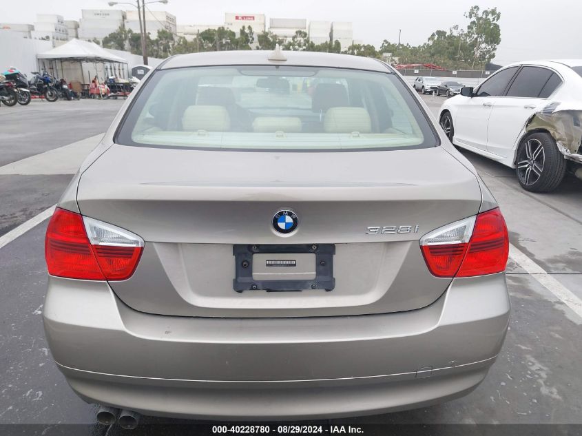 2007 BMW 328I VIN: WBAVA33537KX80955 Lot: 40228780