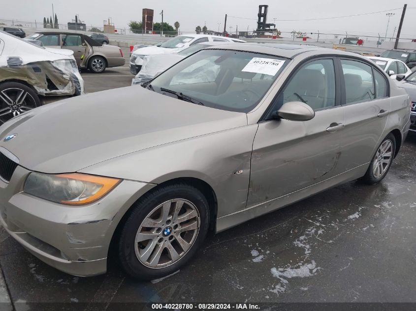 2007 BMW 328I VIN: WBAVA33537KX80955 Lot: 40228780