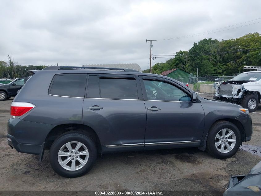 2012 Toyota Highlander Se V6 VIN: 5TDBK3EH4CS166963 Lot: 40228803