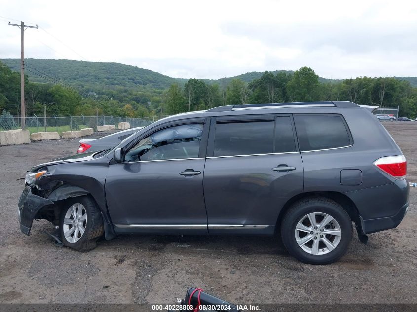 2012 Toyota Highlander Se V6 VIN: 5TDBK3EH4CS166963 Lot: 40228803