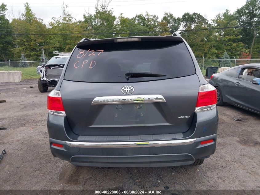 2012 Toyota Highlander Se V6 VIN: 5TDBK3EH4CS166963 Lot: 40228803