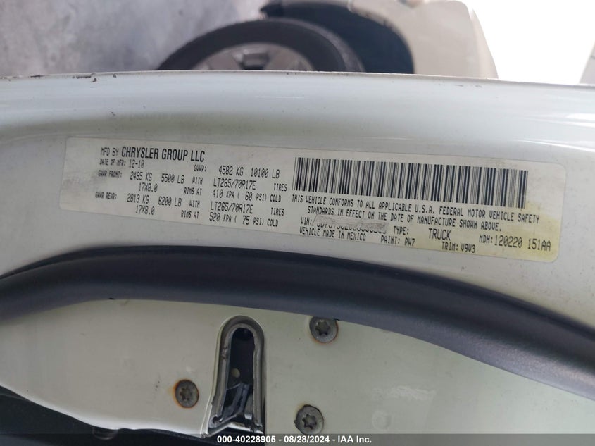 2009 Dodge Ram 1500 Slt/Sport/Trx VIN: 1D3HV18PX9S802589 Lot: 40228905