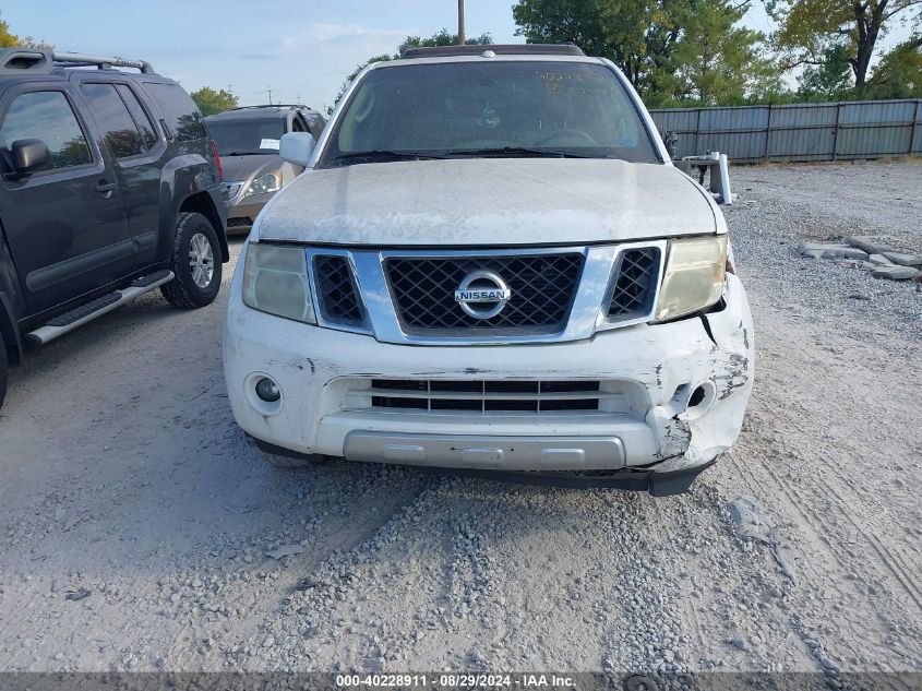 2010 Nissan Pathfinder Le VIN: 5N1AR1NB0AC615105 Lot: 40228911