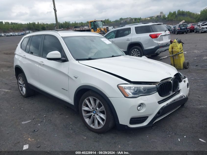 2016 BMW X3 XDRIVE28I - 5UXWX9C54G0D69439