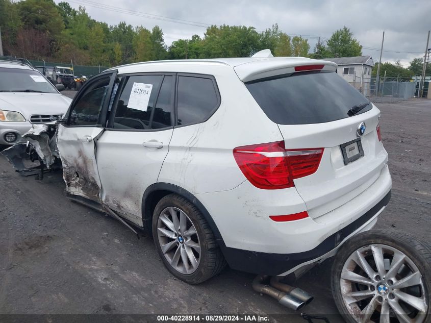 2016 BMW X3 XDRIVE28I - 5UXWX9C54G0D69439