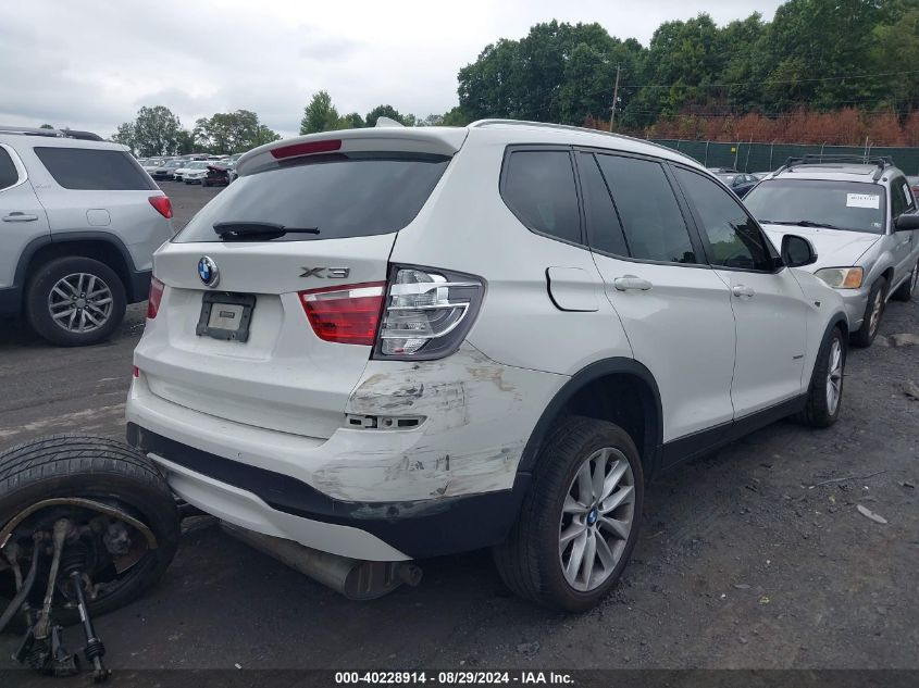 2016 BMW X3 XDRIVE28I - 5UXWX9C54G0D69439