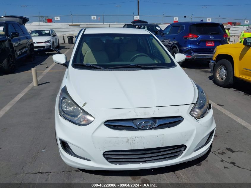 2012 Hyundai Accent Gls VIN: KMHCT4AE8CU091498 Lot: 40228986