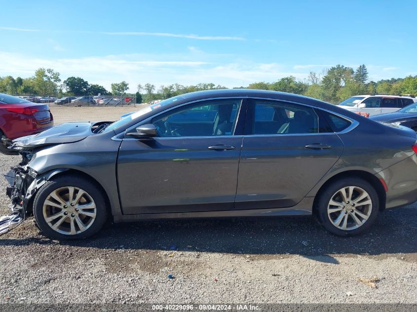 2015 Chrysler 200 Limited VIN: 1C3CCCAB1FN752621 Lot: 40229096