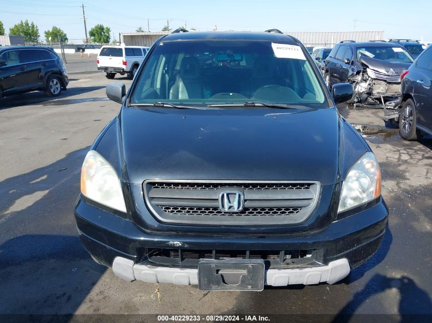 2003 Honda Pilot Ex-L VIN: 2HKYF18563H532576 Lot: 40229233