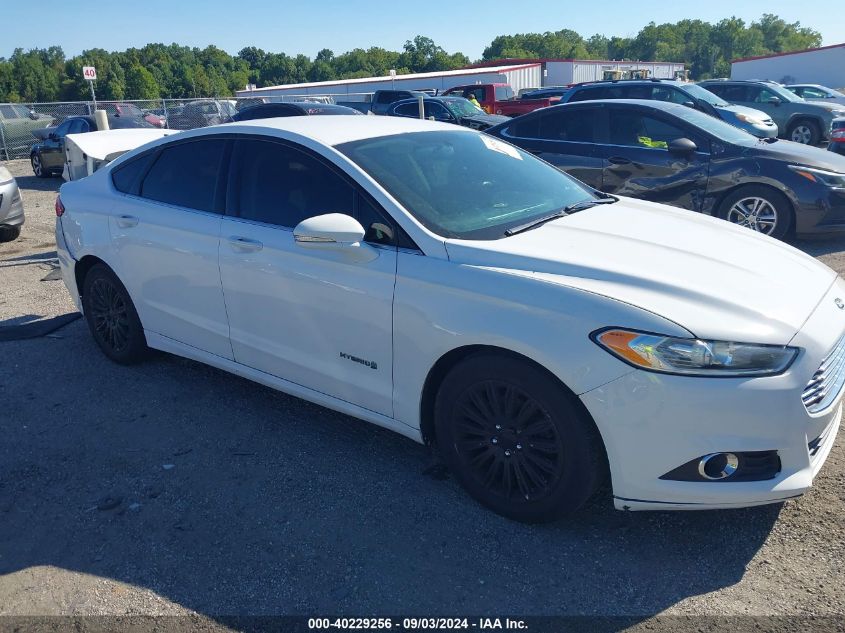 2013 Ford Fusion Hybrid Se Hybrid VIN: 3FA6P0LU4DR237185 Lot: 40229256