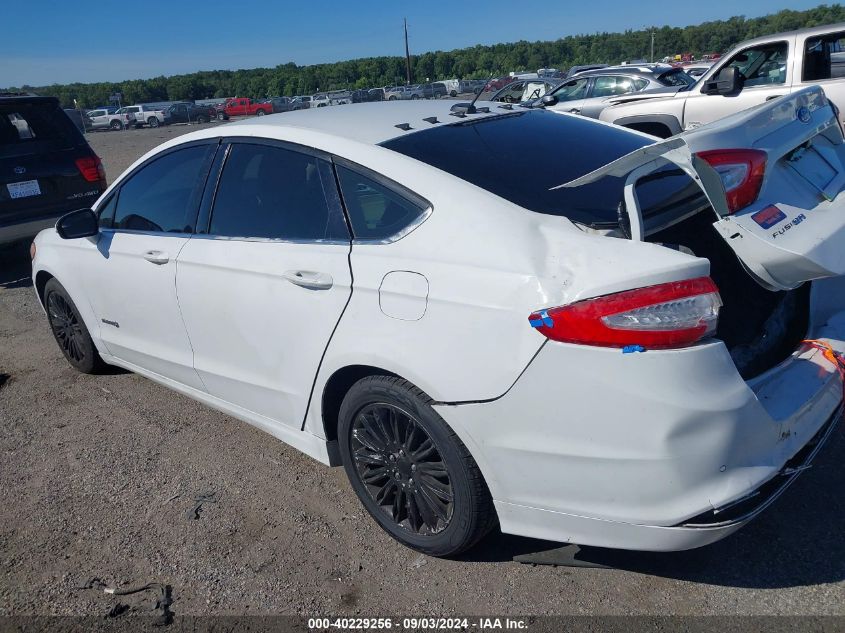 2013 Ford Fusion Hybrid Se Hybrid VIN: 3FA6P0LU4DR237185 Lot: 40229256